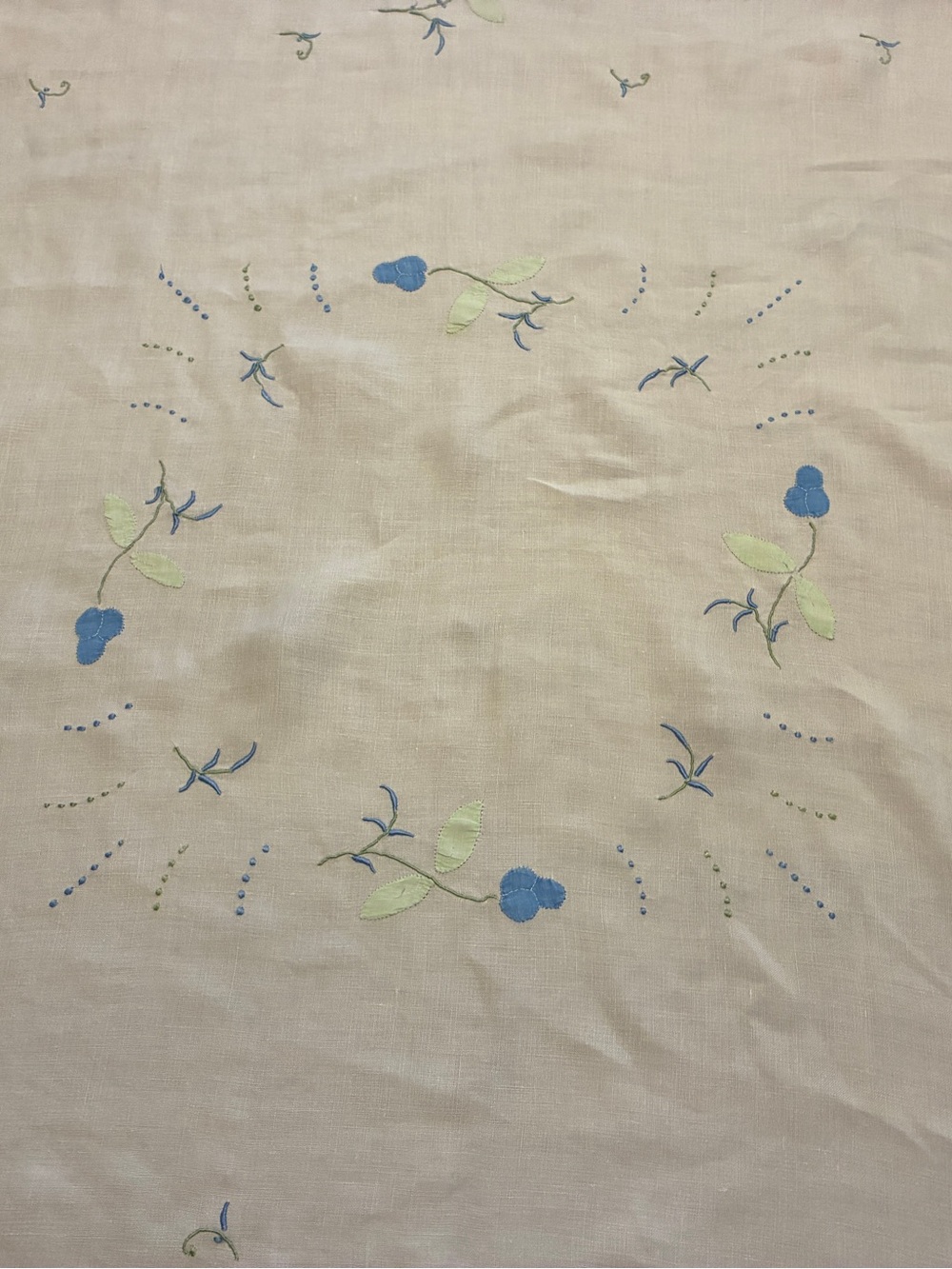 Vintage Embroidered Table Linens